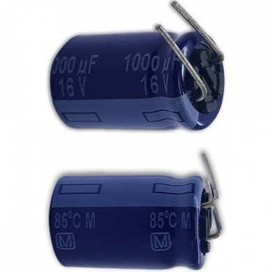 ECA-1CM102-KIT2 Capacitor eletrolitico 1000uF 16V 85C (Kit 2x)