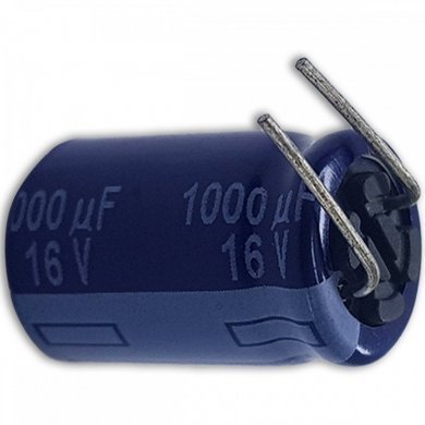 ECA-1CM102-KIT2 Capacitor eletrolitico 1000uF 16V 85C (Kit 2x)
