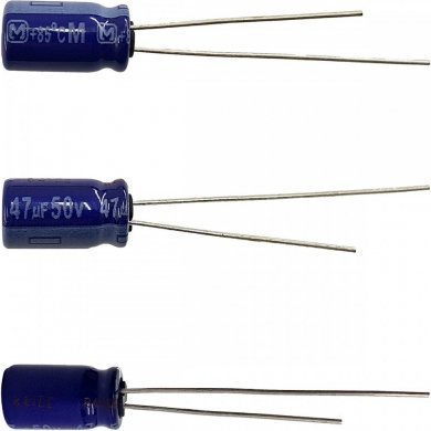 ECA-1HM470 Capacitor eletrolítico Panasonic 47uf 50v (Kit 10x)