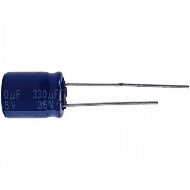 ECA-1VM331B-KIT10 Capacitor eletrolitico Panasonic 330uF 35V (Kit 10)