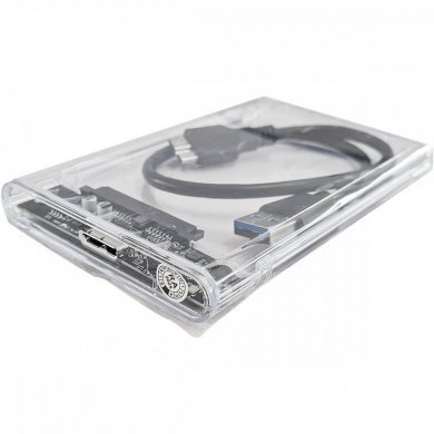 Case Externo HD 2.5 SATA 3 USB 3.0 Transparente