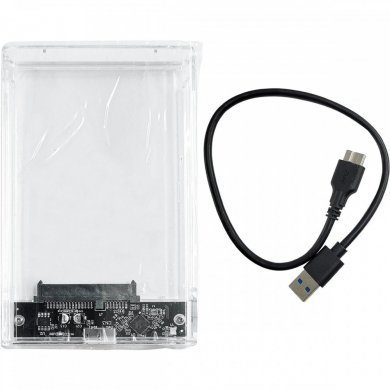 Case Externo HD 2.5 SATA 3 USB 3.0 Transparente