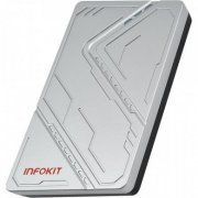 Infokit case externo HD 2.5 SATA 3 USB 3.0 prata USB-C 