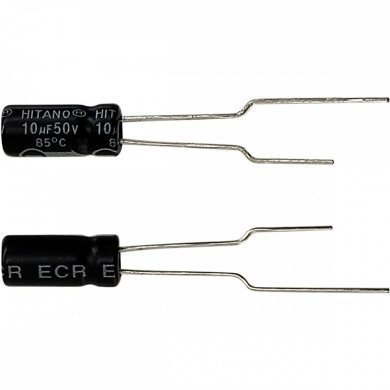 ECR100M50AT1 Kit 50x capacitor eletrolitico 10uf 50V 5x11mm
