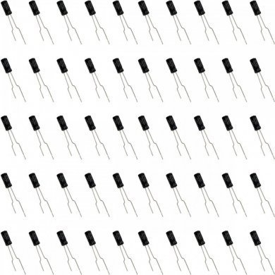 ECR100M50AT1 Kit 50x capacitor eletrolitico 10uf 50V 5x11mm