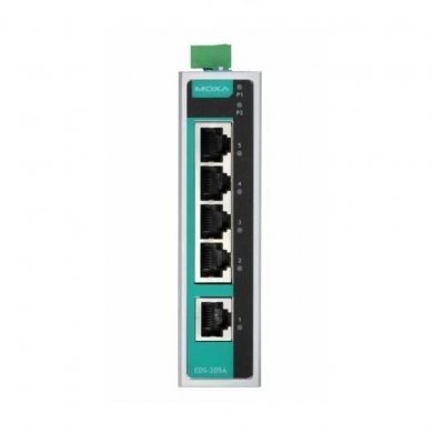 EDS-205A Moxa Switch Ethernet Industrial 5 Portas