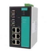 Moxa Switch Industrial 8 Portas (6) 10/100BTX ports  (2) multi-mode ST fiber ports 
