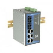 Moxa Conversor 8 Port Managed Ethernet Switch 6 X 10/100BTX ports, 2 x single-mode SC fiber ports