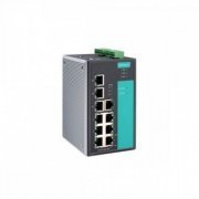 Moxa switch industrial 7x RJ45 10/100Mb 3x RJ45 gigabit BaseT(X) -40 à 75°C