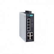 Moxa Switch PoE 4 Portas 2 Combo Gigabit 4 PoE+/60W 1