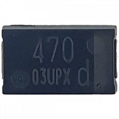 EEF-SX0D471E4-KIT10 Capacitor polimero alumínio 470uF 2V SMD (Kit 10x)