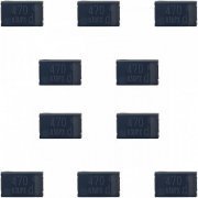 10x Capacitor Eletrolitico Polimero de Alumínio 470uF 2V SM Panasonic 20% 7.3x4.3 mm 3.8A 2000HR 105°C