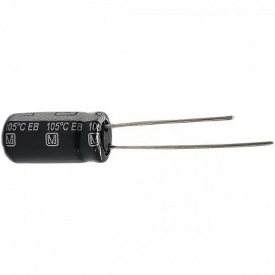 Capacitor eletrolítico 100uF 63V (Kit 10 unidades)