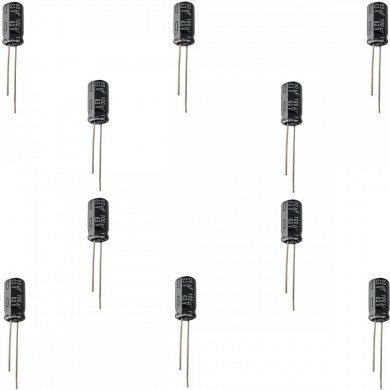 EEU-EB1J101 Capacitor eletrolítico 100uF 63V (Kit 10 unidades)