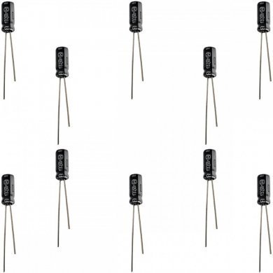 EEU-EB1J4R7S Capacitor eletrolitico 4.7uF 63V (Kit 10 unidades)