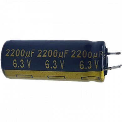 Capacitor eletrolitico 2200uF 6.3V 105C (Kit 10x)