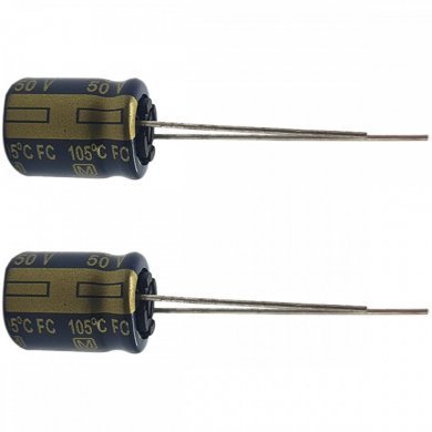 EEU-FC1H101-KIT2 Capacitor eletrolitico Panasonic 100uF 50V (Kit 2x)
