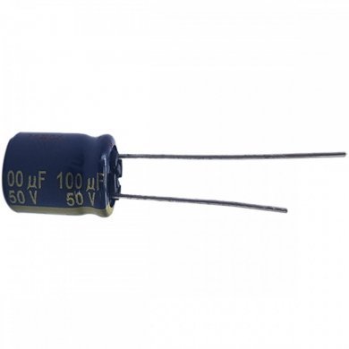 Capacitor eletrolitico Panasonic 100uF 50V (Kit 2x)