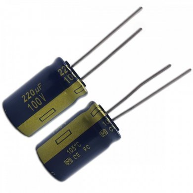 Capacitor eletrolitico Panasonic 220uF 100V