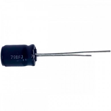 Capacitor eletrolítico 220uF 25V (Kit 10 unidades)