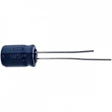 Capacitor eletrolítico 220uF 25V (Kit 10 unidades)