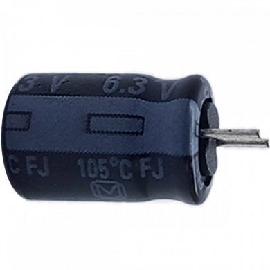 Capacitor eletrolitico 1000uF 6.3V 105C (Kit 10x)