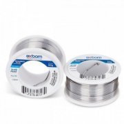 Exbom fio de solda estanho SN40% 1.0mm carretel 80G 