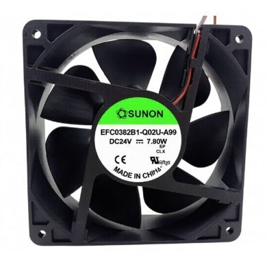 EFC0382B1-Q02U-A99 Sunon cooler fan 24V 7.8W 120x120x38mm 2 fios