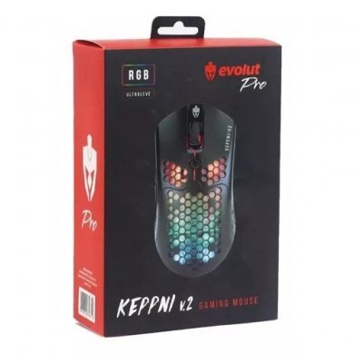 EG111 Evolut Mouse Gamer Keppni V2 RGB 12000 DPI