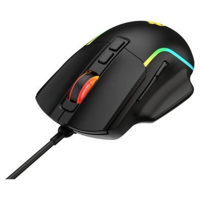 EG118 Evolut Mouse Gamer Wing 12800DPI RGB 7 botões USB preto