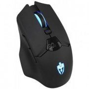 Evolut mouse Zoro EG120 sem fio recarregável preto tripla conexão (USB 2.4GHz + Bluetooth 1 + Bluetooth 2)