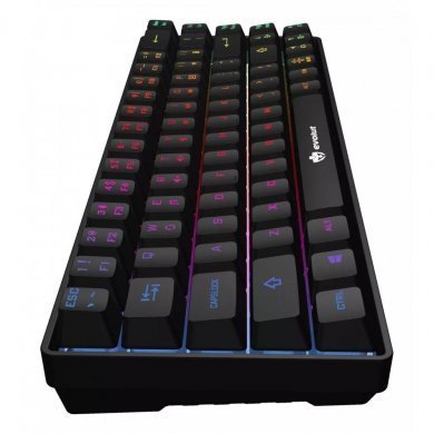 EG211 Evolut Teclado Gamer FAY Backlight Rainbow Preto