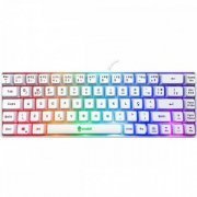 Evolut teclado Gamer FAY backlight Rainbow branco Mem