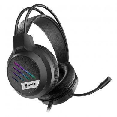 Evolut Headset Gamer LESH EG-306 LED RGB Rainbow