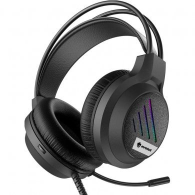 Evolut Headset Gamer LESH EG-306 LED RGB Rainbow