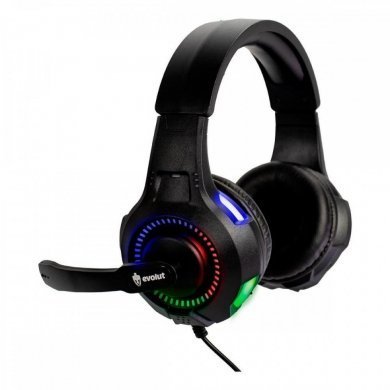 Evolut Headset Gamer Rival LED Rainbow USB e P3
