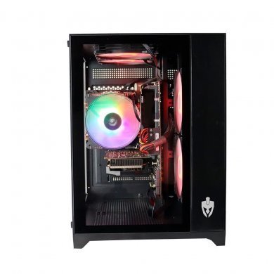 EG818 Evolut Gabinete Gamer Acqua Mid Tower 5 Fans RGB