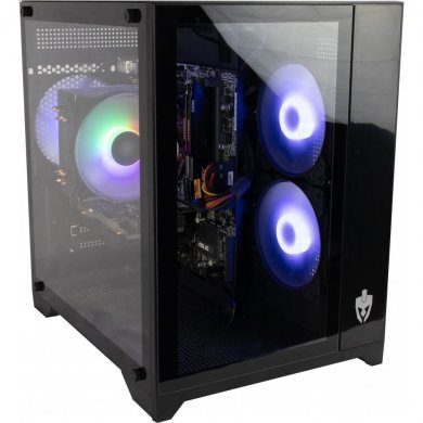 EG818 Evolut Gabinete Gamer Acqua Mid Tower 5 Fans RGB