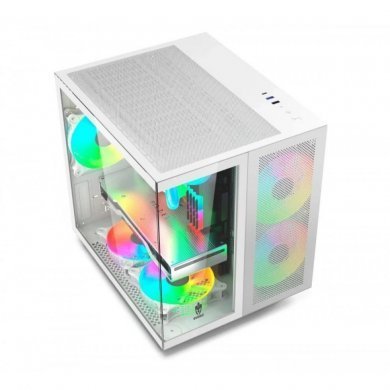 EG820-BCO Evolut Gabinete Mizu Full Window Branco com 3 fans