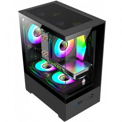 Evolut Gabinete gamer Jady Mid Tower laterial vidro temp