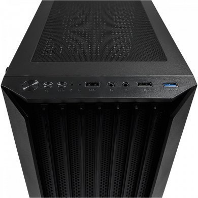 EG827 Evolut Gabinete gamer Burj Mid Tower lateral vidro