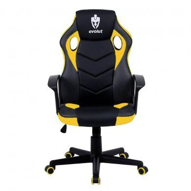 EG908-AMR Evolut Cadeira Gamer Hunter Preto e Amarelo