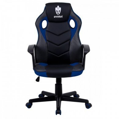 EG908-AZL Evolut Cadeira Gamer Hunter Preto e Azul