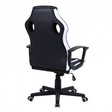 EG908-BCO Evolut Cadeira Gamer Hunter Preto e Branco 120Kg