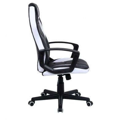 EG908-BCO Evolut Cadeira Gamer Hunter Preto e Branco 120Kg