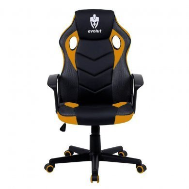 EG908-LRJ Evolut Cadeira Gamer Hunter Preto e Laranja