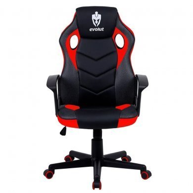EG908-VMO Evolut Cadeira Gamer Hunter Preto e Vermelho