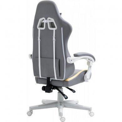 EG910AMR Evolut Cadeira Gamer Prism Amarelo e Cinza