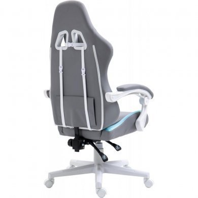 EG910AZL Evolut Cadeira Gamer Prism Azul e Cinza 135Kg