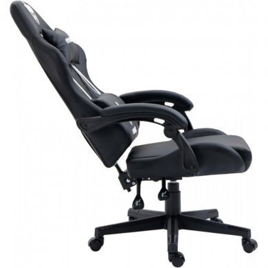 EG910PTO Evolut Cadeira Gamer Prism Preto e Branco 135Kg